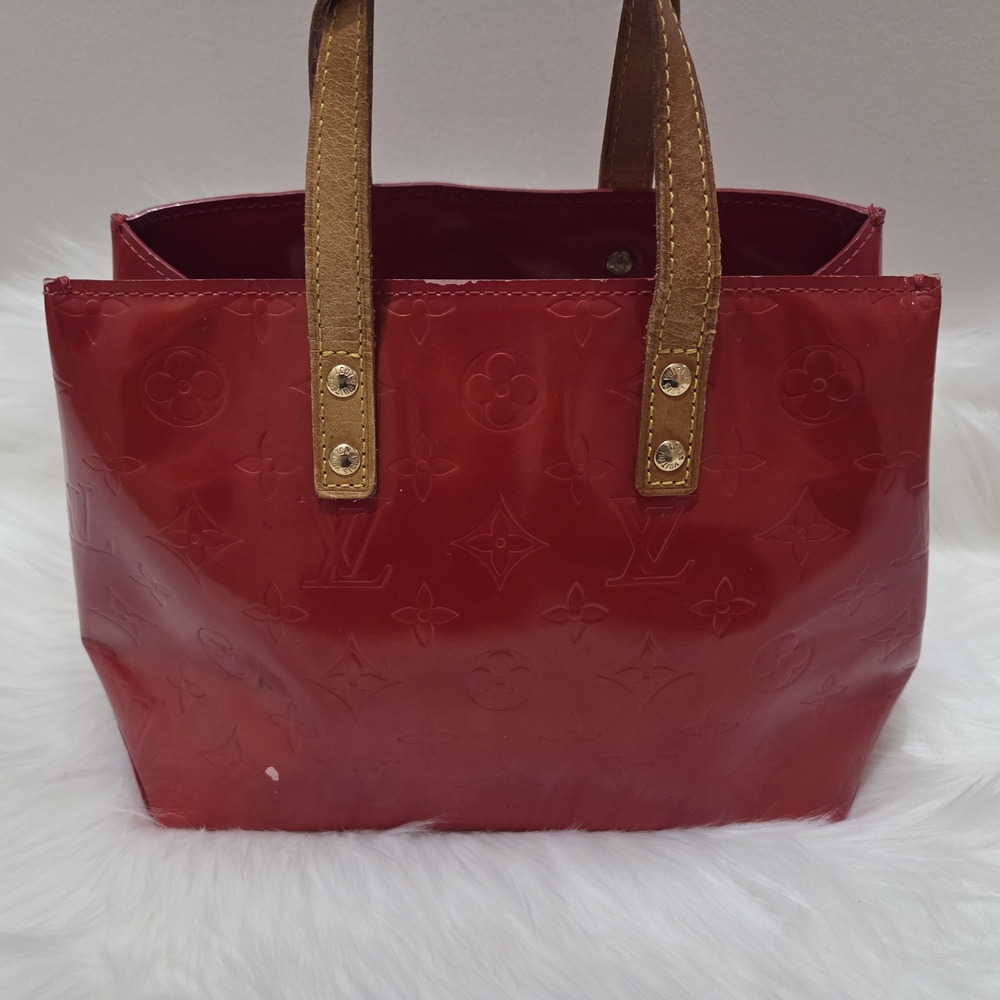 Louis Vuitton Red Monogram Patent Leather Handbag - Picture 6 of 6